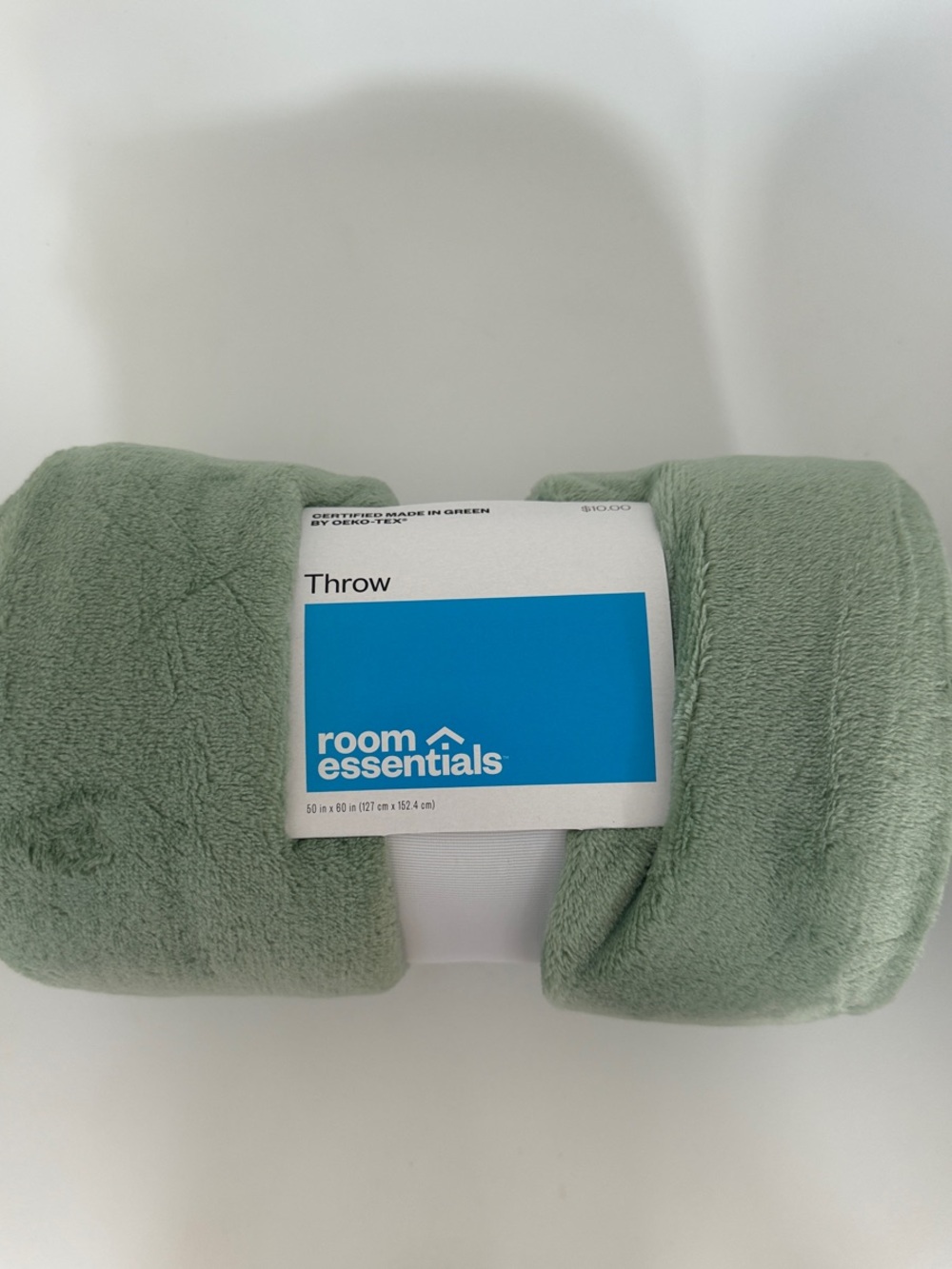 Room Essentials Plush Throw – Mint Green